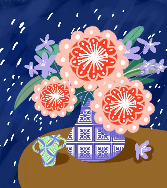 文艺太阳花花卉