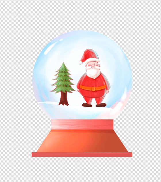 圣诞老人水晶球元素