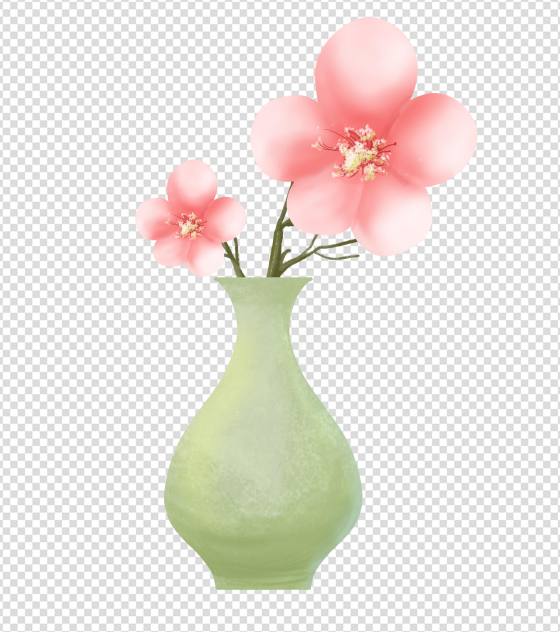 淡雅梅花元素